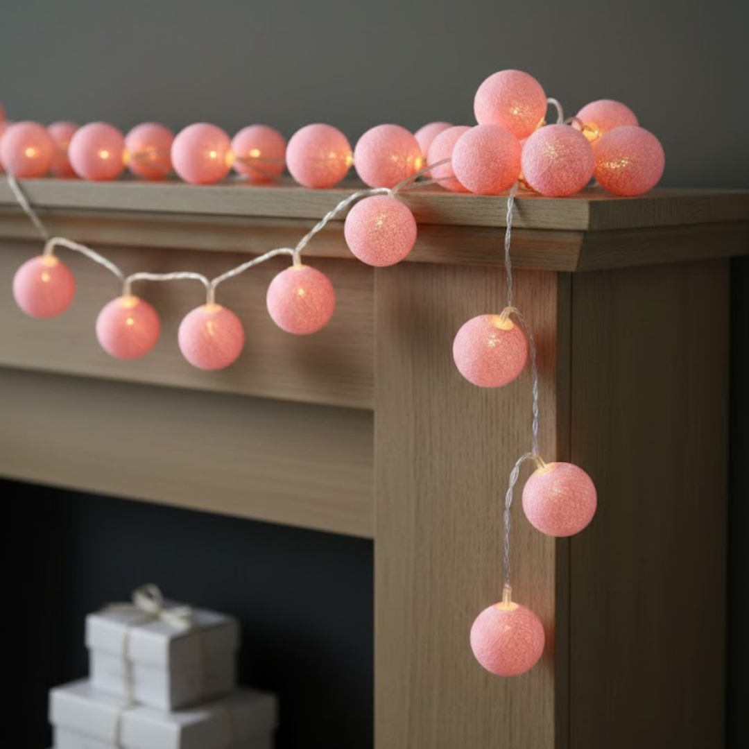 PEMBE KOTON LED IŞIK 