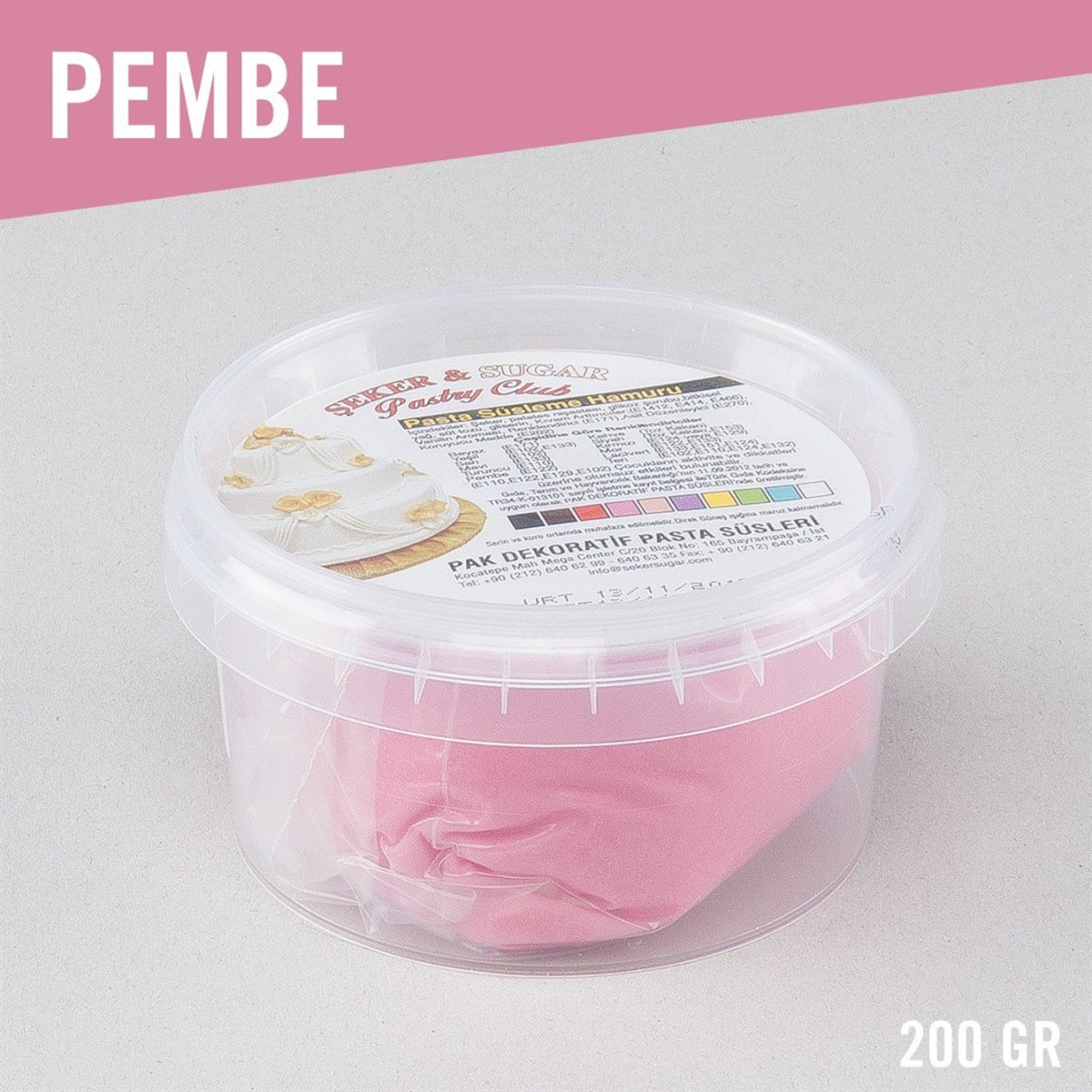 PEMBE ŞEKER HAMURU (200 GR)