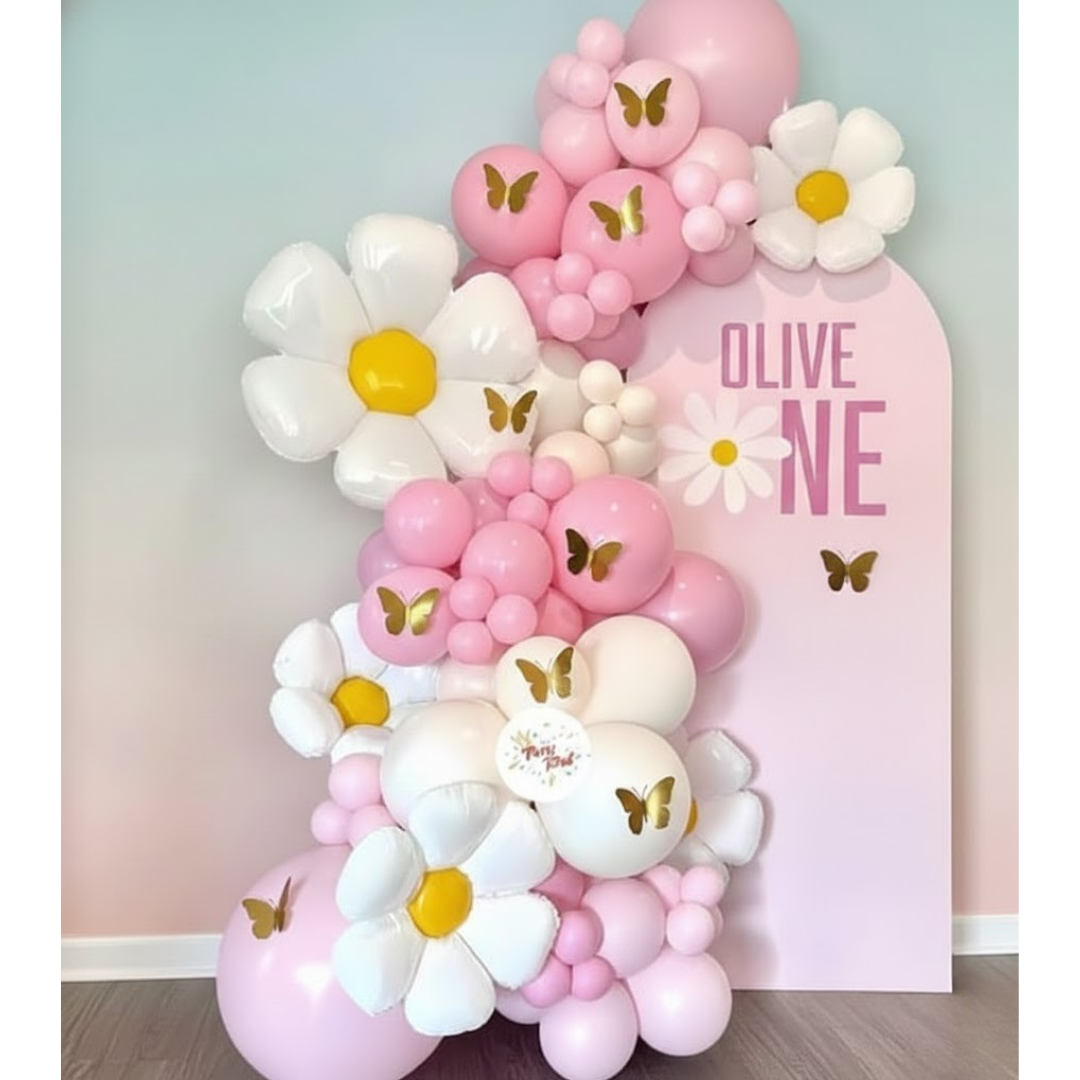 Pink Papatya Balon Zinciri