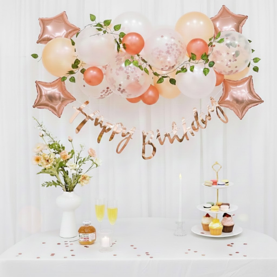 ROSE GOLD HAPPY BİRTHDAY SET