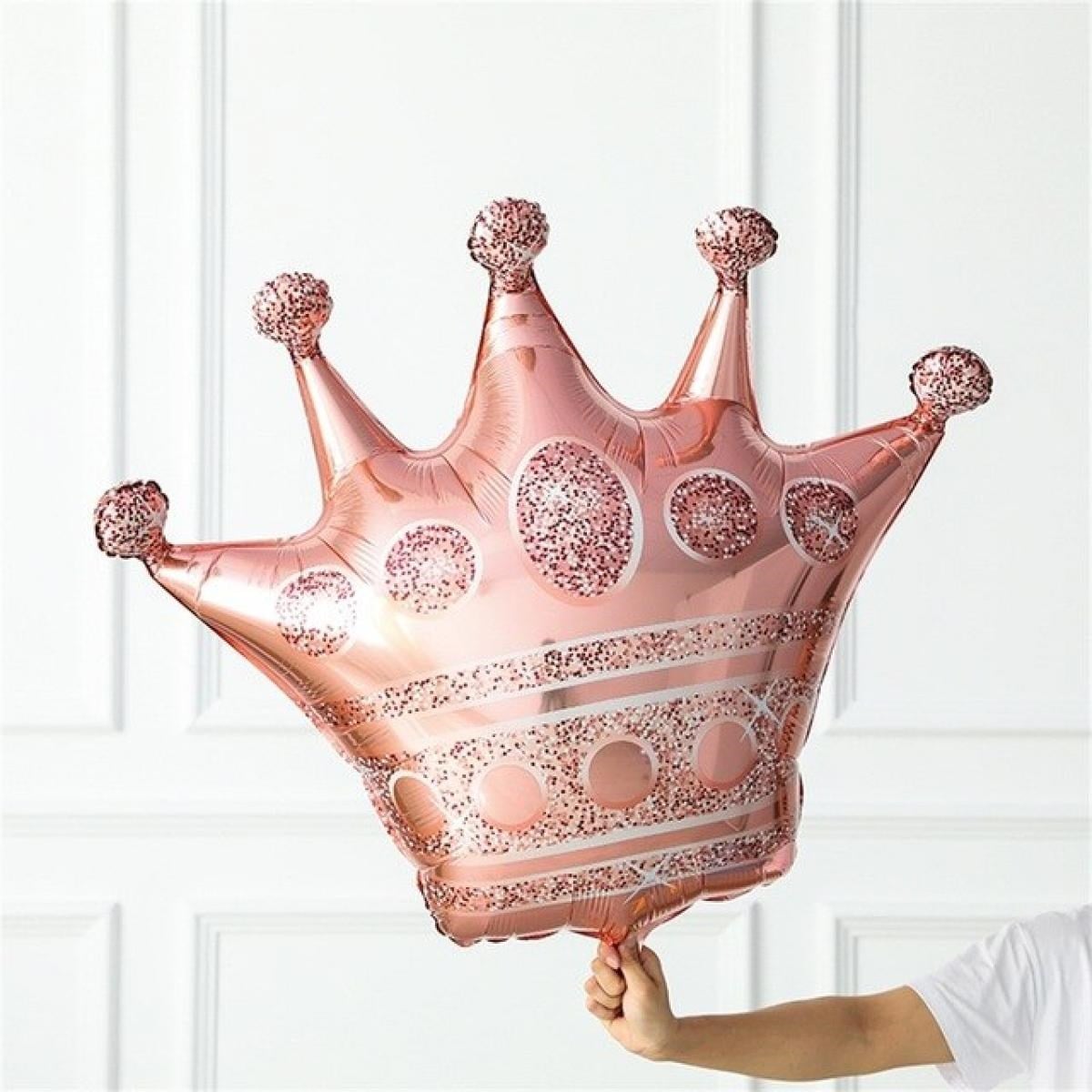 ROSE GOLD KRAL TACI BALON (