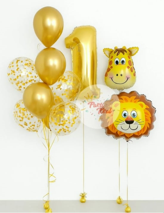 Safari Temalı Balon Buketi Seti
