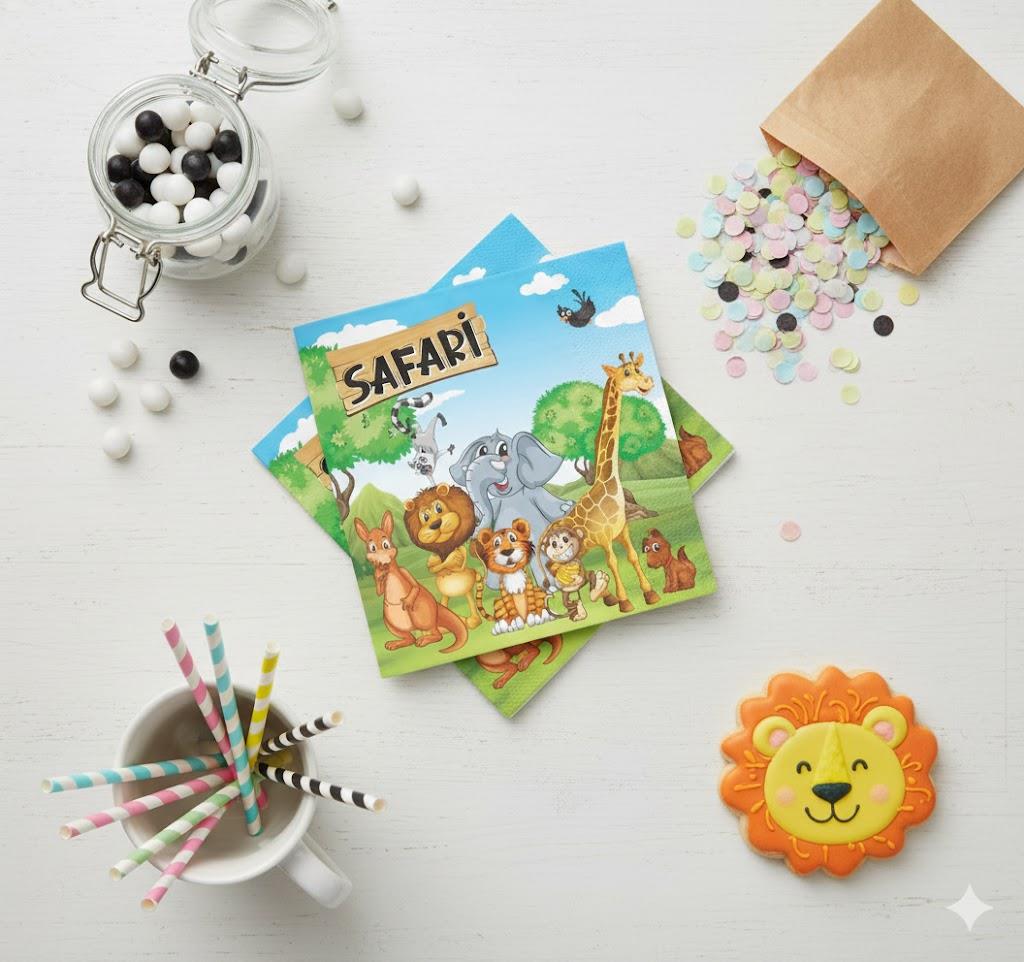 Safari Temalı Peçete (16 Adet)