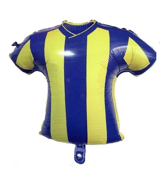 Sarı Lacivert Forma Folyo Balon