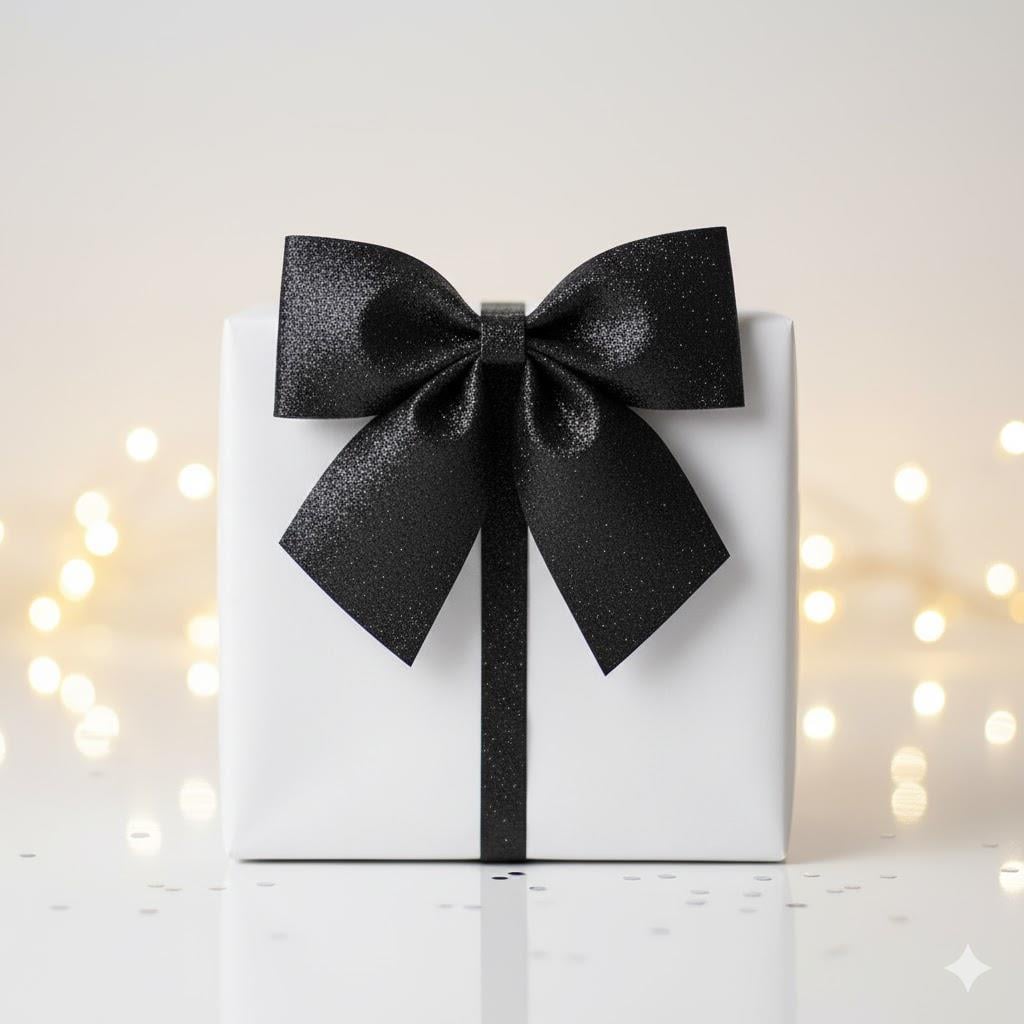 Siyah Eva Simli Fiyonk Süs (25 cm)