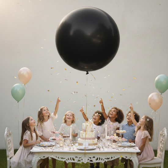 SİYAH JUMBO BALON (18 İNÇ)