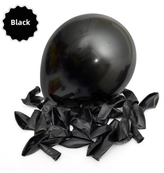 Siyah Metalik Balon (100 adet)