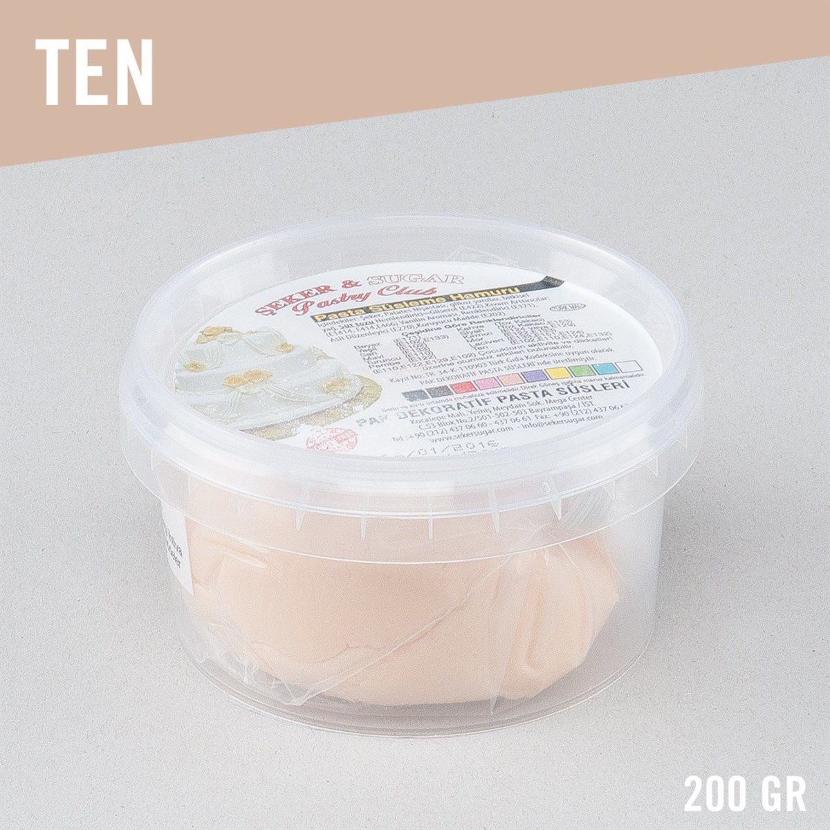 TEN RENGİ ŞEKER HAMURU (200 GR)