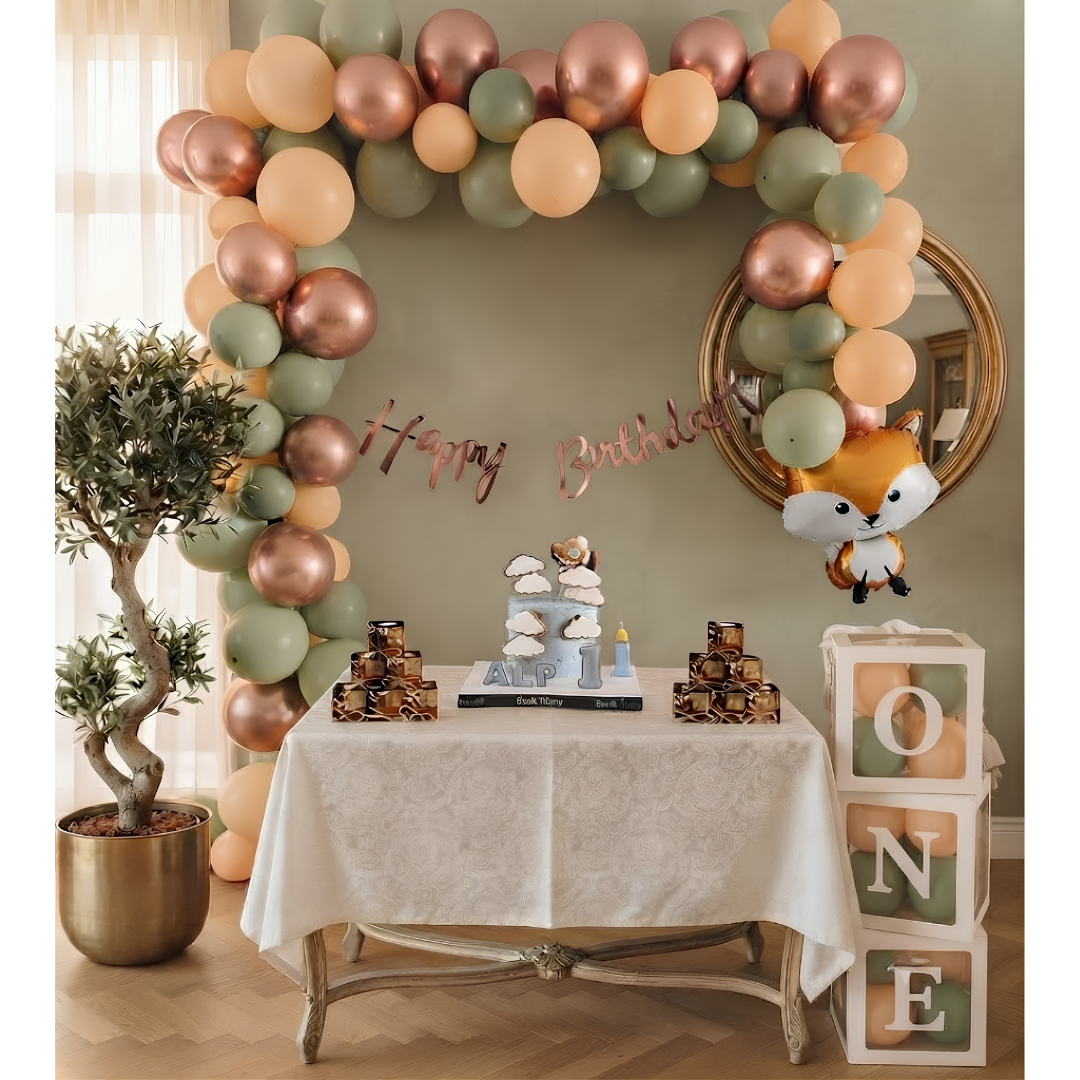 Tilki Temalı Folyo Balon Zinciri 
