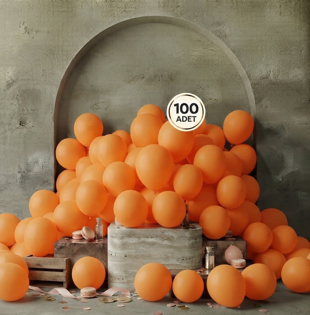 Turkuaz Metalik Balon (100 adet)