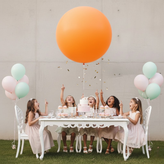 TURUNCU JUMBO BALON (18 İNÇ)