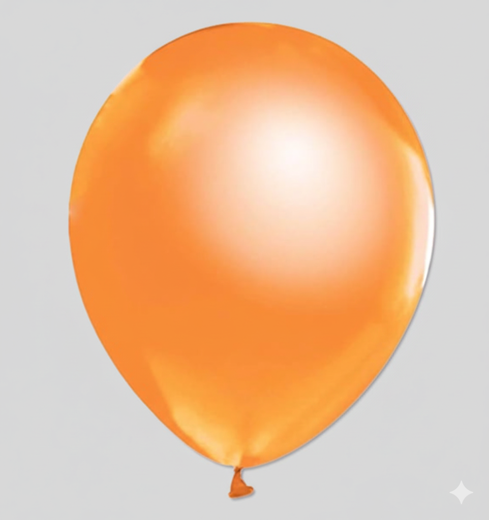 Turuncu Metalik Balon (100 adet)