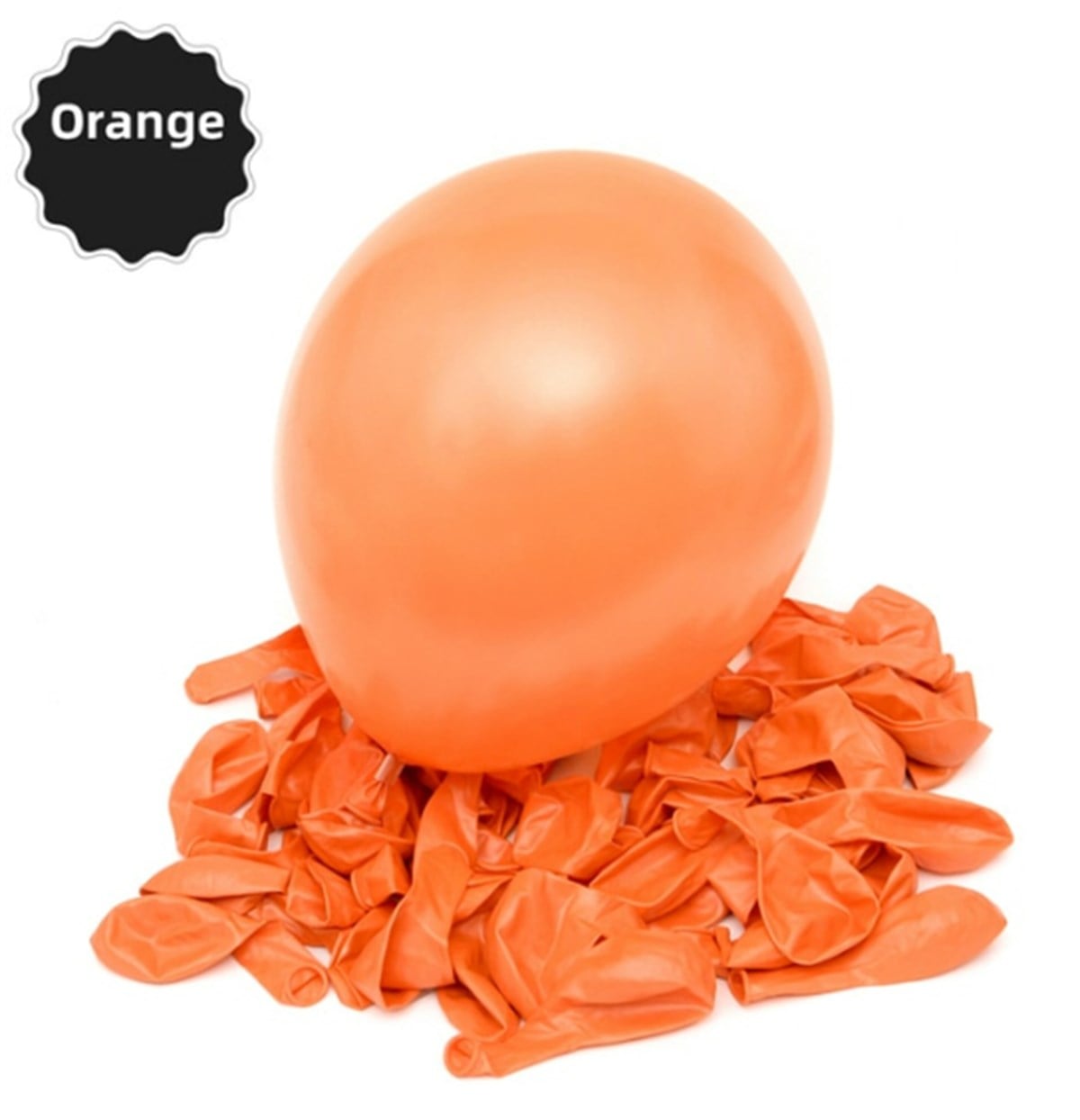 TURUNCU METALİK BALON (1O adet)
