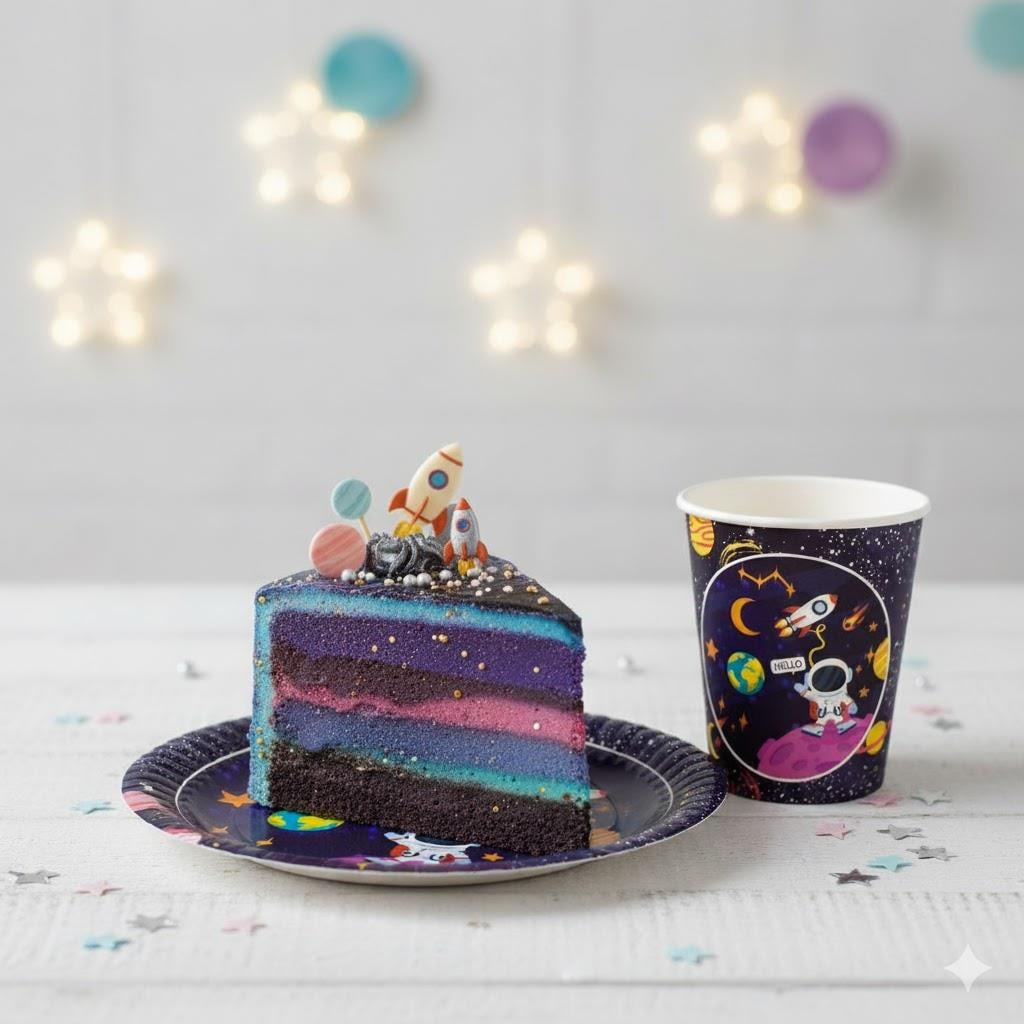 UZAY TEMALI TABAK (8 ADET)