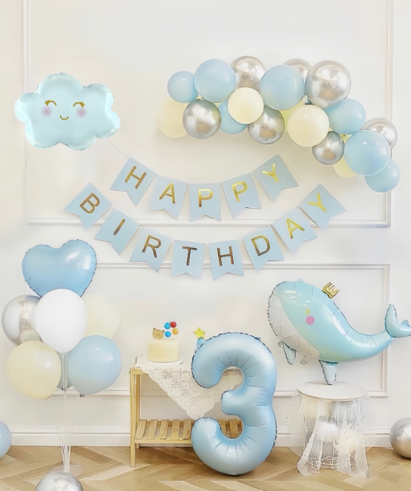 YEŞİL BALİNA BALON KONSEPTİ