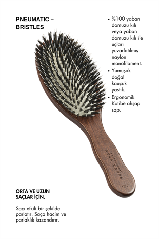 Acca Kappa Kotibè Wood Porcupine Oval Brush