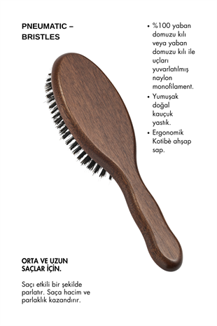 Acca Kappa Kotibè Wood Porcupine Oval Brush