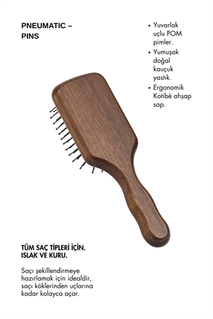 Acca Kappa Kotibè Wood Mini Paddle Brush