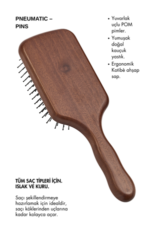 Acca Kappa Kotibè Wood Paddle Brush