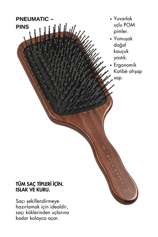 Acca Kappa Kotibè Wood Paddle Brush