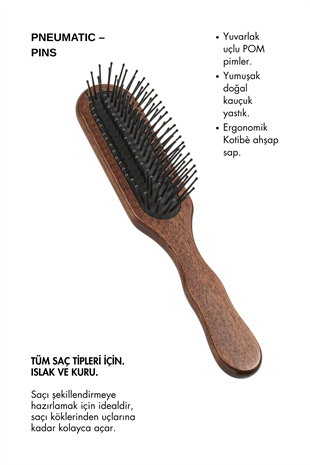 Acca Kappa Kotibè Wood Rectangular Brush