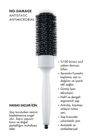 Acca Kappa No-Damage Hairbrush 30mm