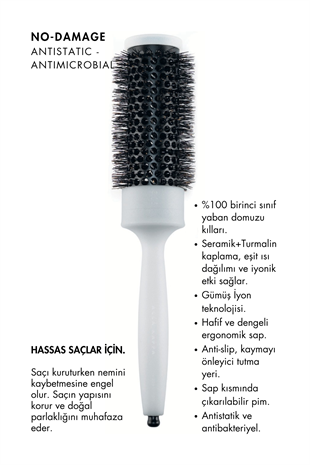 Acca Kappa No-Damage Hairbrush 35mm