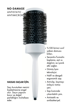 Acca Kappa No-Damage Hairbrush 53mm