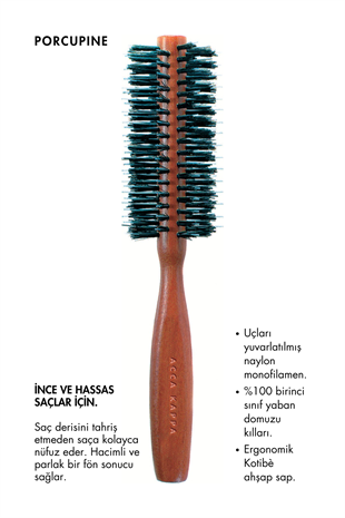 Acca Kappa Porcupine Hairbrush 50mm/42mm