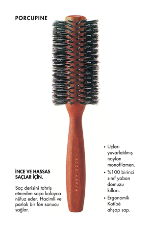 Acca Kappa Porcupine Hairbrush 60mm/52mm