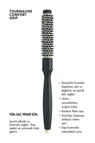 Acca Kappa Tourmaline Hairbrush 16mm