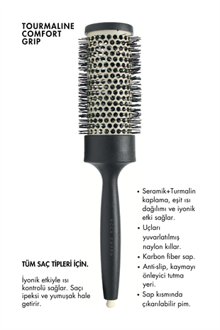Acca Kappa Tourmaline Hairbrush 43mm