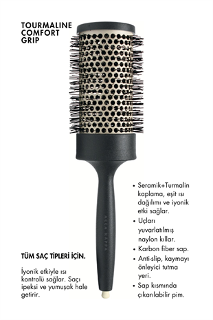Acca Kappa Tourmaline Hairbrush 53mm