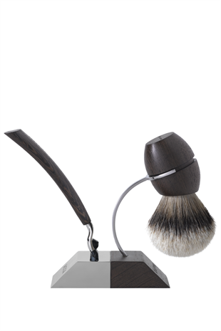 Acca Kappa Wenge Wood Shaving Set