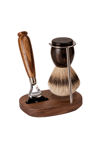 Acca Kappa Zebrawood Shaving Set N.610