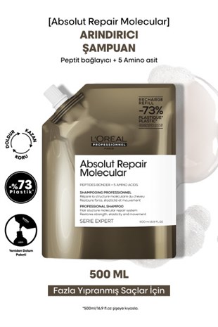 L'Oreal Professionnel Absolut Repair Molecular Shampoo 500ml Refill