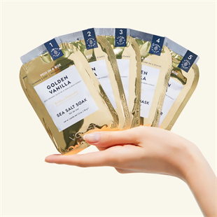 Voesh Pedi In A Box Glimmer Golden Vanilla
