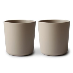 Mushie Cup Vanilla - Mushie Bardak Vanilya 2'li Set