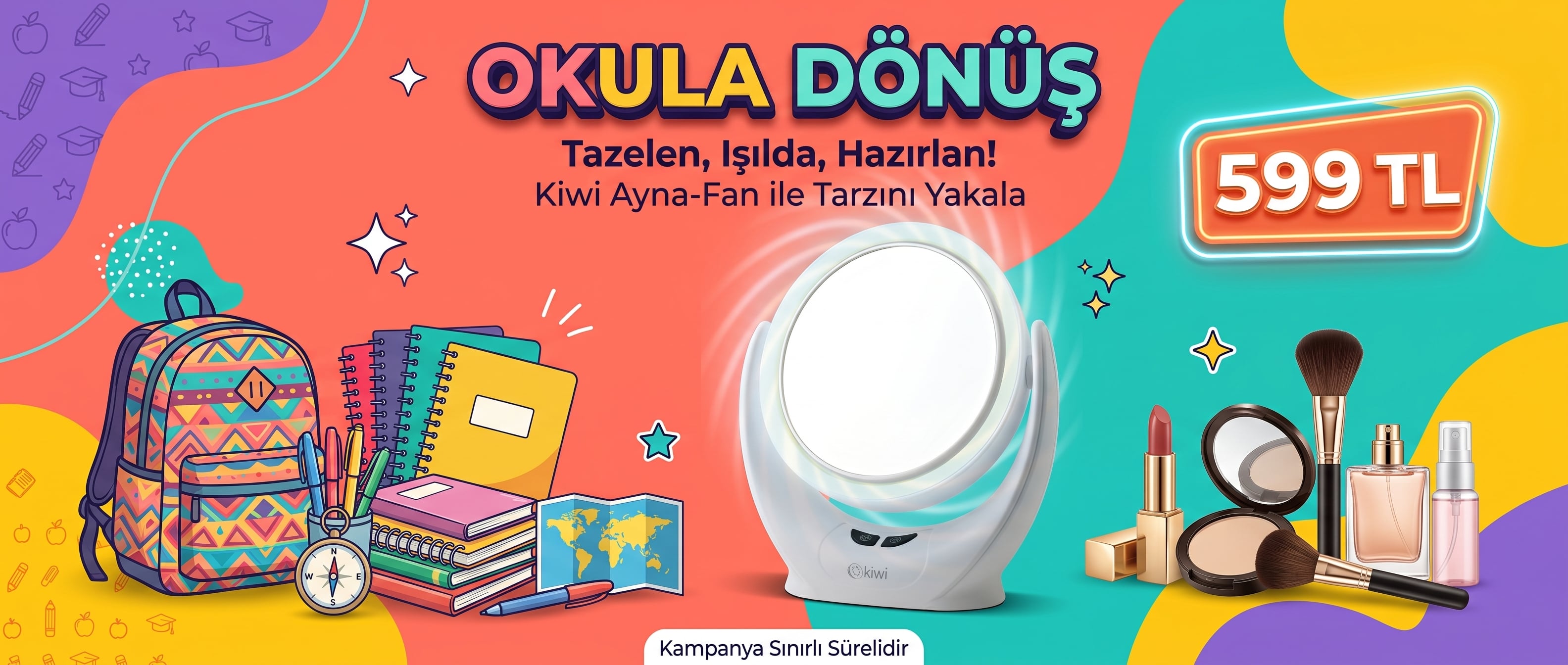 Okula Dönüş Makyaj Aynası