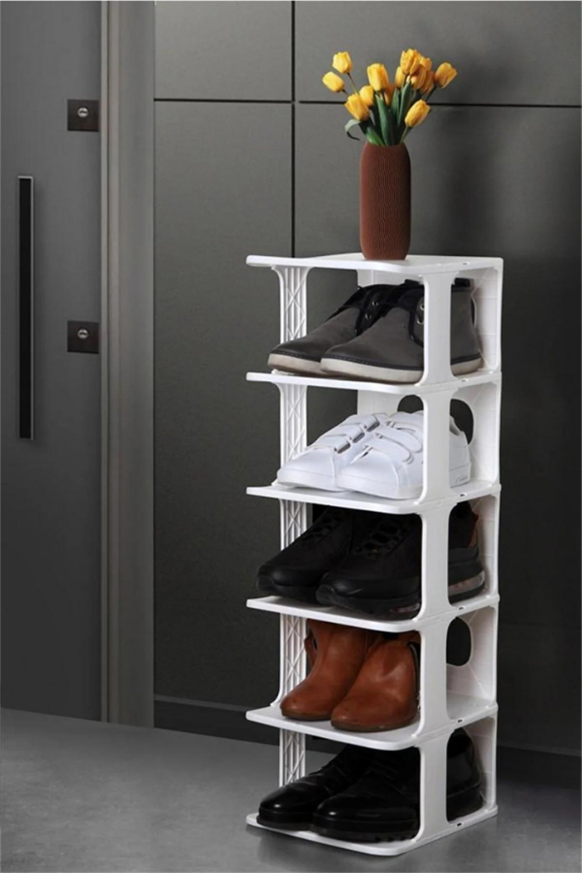 Minihome Lüx Ayakkabılık Beyaz