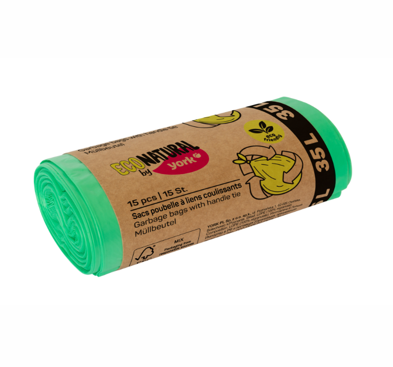 York Eco Natural Çöp Torbası 35 Litre 15 Adet 090050