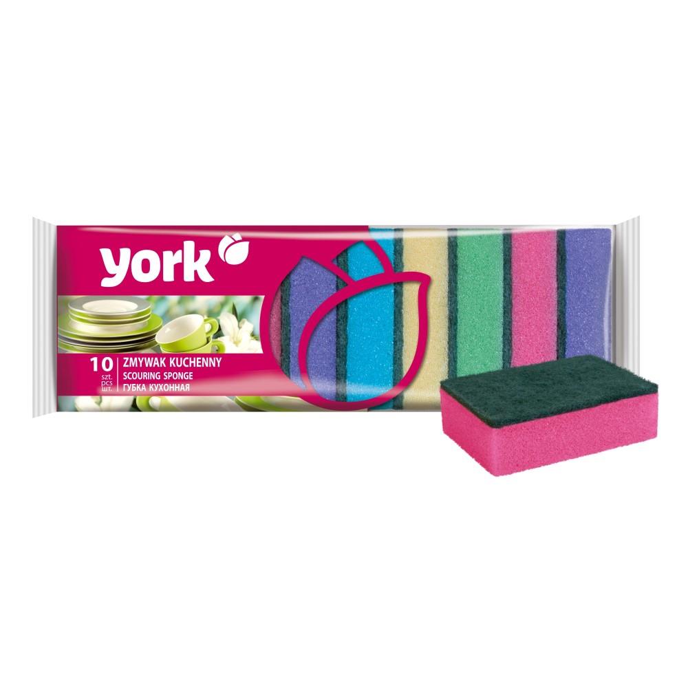 York Renkli Bulaşık Süngeri 10 Adet 030030