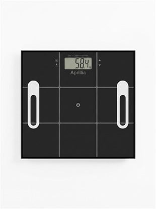 Aprilla Abs-1060 Vücut Yağ Ölçerli Dijital Cam Baskülü Siyah