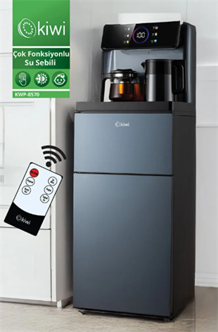 Kiwi KWP-8570 Gizli Damacanalı Dahili Otomatik Çaycılı Sıcak Soğuk Dijital Su Sebili