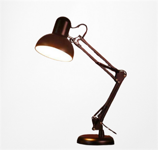 Minihome Siyah Esnek Ayarlanabilir 360 Derece Dönebilen Kıskaçlı Akrobat Masa Lambası