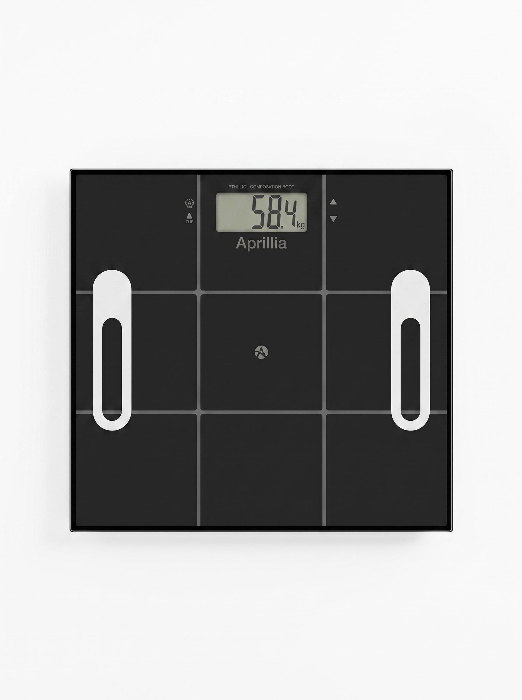 Aprilla Abs-1060 Vücut Yağ Ölçerli Dijital Cam Baskülü Siyah