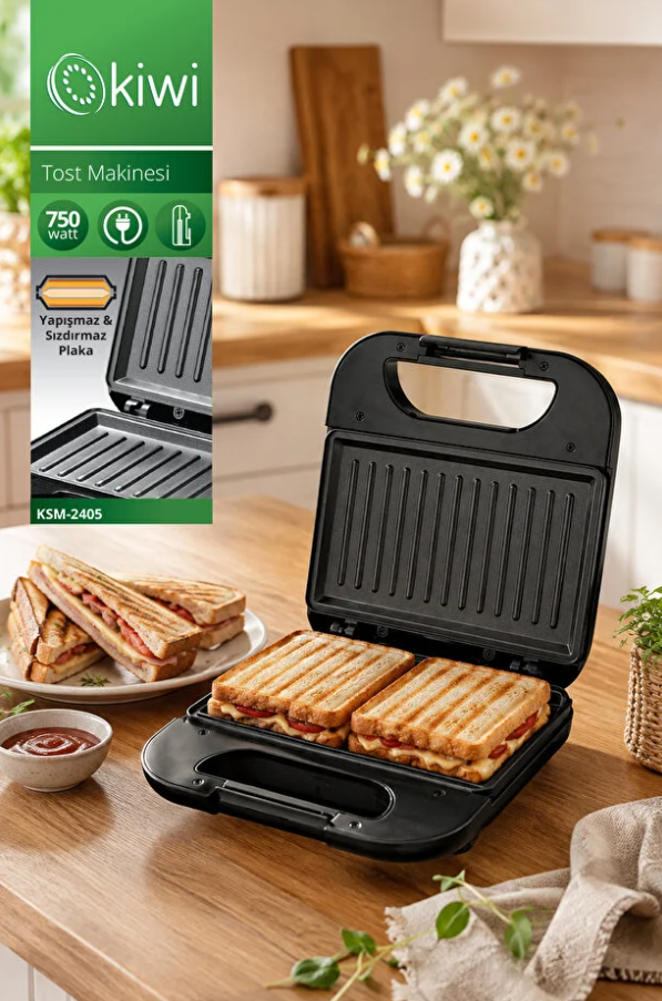 Kiwi KSM-2405 Mini Tost Makinesi