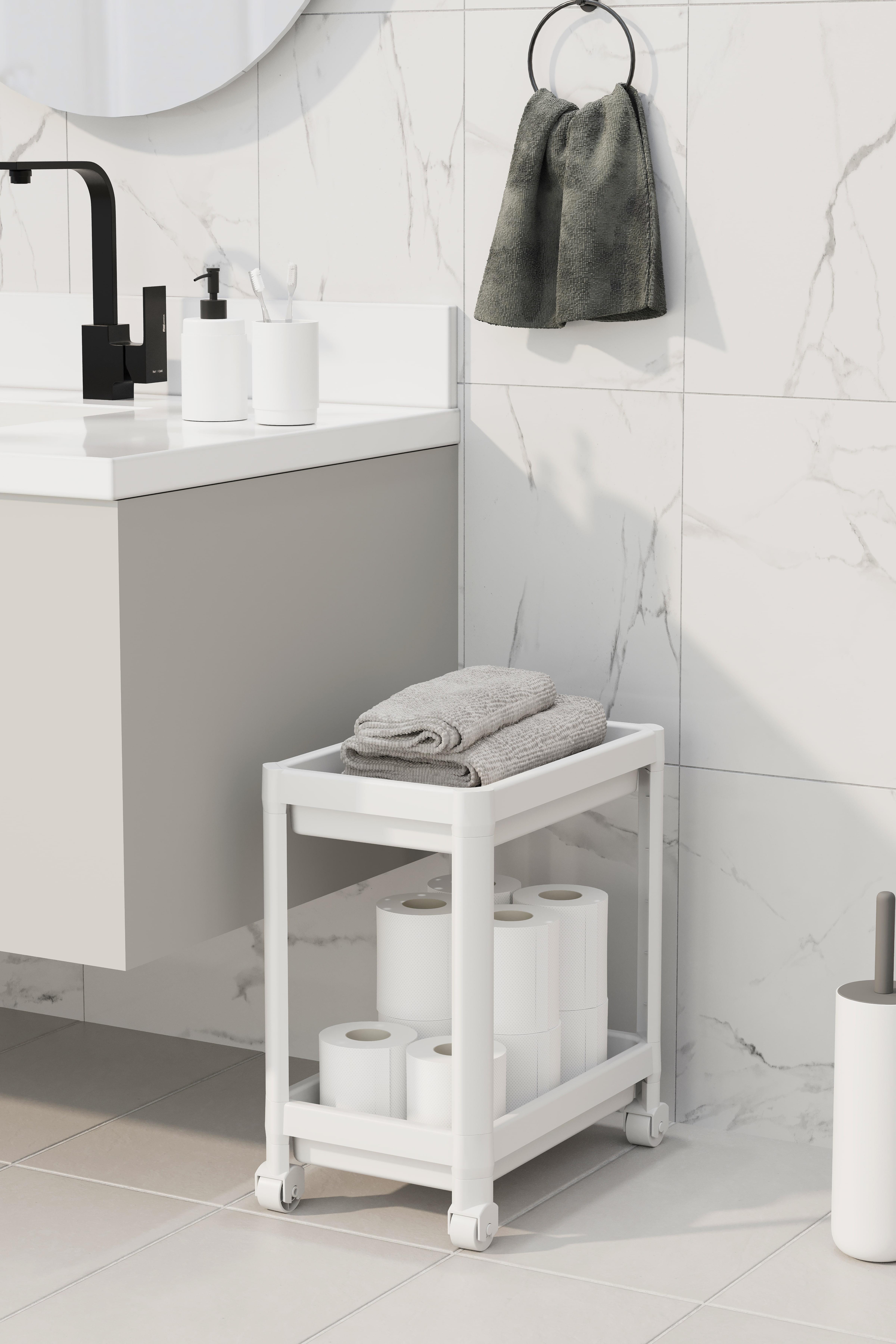 Minihome 2 Katlı Tekerlekli Maja Beyaz