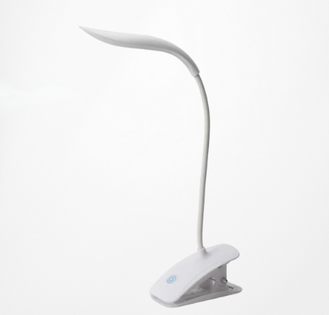 Minihome AV-7221 Usb Şarjlı Beyaz Kıskaçlı Kitap Okuma Lambası