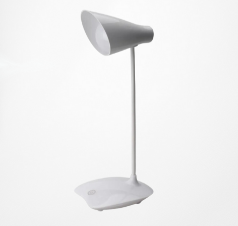 Minihome AV-7222 Usb Şarjlı Beyaz Oynar Başıklı Masa Lambası